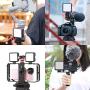ULANZI VL49 2000mAh LED Video Light w 3 Cold Shoe, Rechargeable Soft Light Panel for DJI OSMO Mobile 3 Pocket Zhiyun Smooth 4 Sony RX100 VII Canon G7X Mark III A6400 6600 Camera GoPro 8 7 6 5 Vlogging