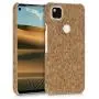 kwmobile Case Compatible with Google Pixel 4a - Protective Cork Mobile Cell Phone Cover - Light Brown