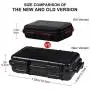 SolUptanisu Anti-Pressure Container Box Waterproof Plastic Box Shockproof Dry Storage Box with 2 U-Shape Buckle for Fishing Camping Hiking Diving Snorkelling Storage Container SolUptanisu Anti-Pressure Container Box Waterproof Plastic Box Shockproof Dry Storage Box with 2 U-Shape Buckle for Fishing Camping Hiking Diving Snorkelling Storage Container