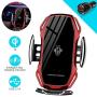 Wireless Charger Car Touch Sensing Automatic Retractable Clip Fast Charging Compatible for iPhone Xs Max/XR/X/8/8Plus Samsung S9/S8/Note 8