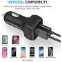 Maxboost Car Charger with SmartUSB Port 4.8A/24W [Black] Charger Adapter for for iPhone 11 Pro Max/XS Max/XR/XS/X/8/7/Plus,Galaxy S20 Ultra/S10/S10+/S10e/Note,LG,iPad Pro/Air 2/Mini,Huawei, Moto,Pixel