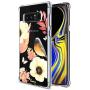 KIOMY Galaxy Note 8 Case, Crystal Clear Case with Design Flowers Bird Pattern Print Bumper Protective Shockproof Case for Samsung Galaxy Note 8 Flexible Soft TPU Gel Silicone Floral Cover for Girls