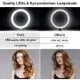 Selfie Ring Light with Stand, 10 inch RGB Desk Ring Light with Tripod Stand and Cell Phone Holder, LED Camera Ringlight for YouTube Video Recording, Makeup, Vlogging, Live Stream, Photography