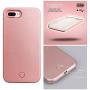 iPhone 7 Plus Case, iPhone 8 Plus Case, Wellerly LED Illuminated Selfie Light Cell Phone Case Cover [Rechargeable] Light Up Luminous Selfie Flashlight Case for iPhone 7 / 8 Plus 5.5inch (Rose Gold)