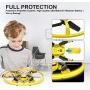 HASAKEE Q8 FPV Drone with Camera for Kids Adults,RC Drones for Kids,Quadcopter with Yellow Light,Altitude Hold,Gravity Sensor and Remote Control,Kids Gifts Toys for Boys and Girls