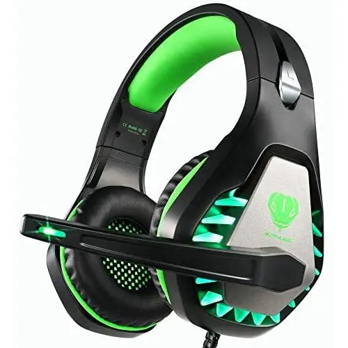 Butfulake GH1 Stereo Gaming Headset with mic & Splitter Cable for PUBG Over Ear Headphone Noise Isolation mic, Surround Sound, Compatible with PS4, Xbox one S/X, Switch, PC, Skype (Mint Green) Butfulake GH1 Stereo Gaming Headset with mic & Splitter Cable for PUBG Over Ear Headphone Noise Isolation mic, Surround Sound, Compatible with PS4, Xbox one S/X, Switch, PC, Skype (Mint Green)