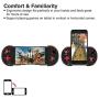 JAOK PG-9087S Wireless Controller Joystick Future Red Knight Warrior Bluetooth 4.0 Telescopic Game Controller for Tablet PC TV Box with Android 6.0 and iOS 11 and Above