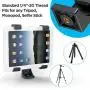 IPOW iPad Tripod Mount Adapter Universal Tablet Clamp Holder Fits Ipad, Ipad Air, Ipad Mini, Microsoft Surface, Nexus and Most Tablets, Use on Tripod, Monopod, Selfie Stick, Tabletop Tripod Stand Etc
