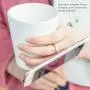 Phone Ring Finger Holder, Stand & Mirror - MAXIMEST 360° Grip & Kickstand Accessory for Cell Phone iPhone 6 7 8 Plus X, Samsung Galaxy S6 S7 S8 Note 8, Tablets: iPad, Tab. Universal Fit (Rose Gold)