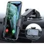VICSEED Car Phone Mount, [Thick Case & Big Phones Friendly] Long Arm Suction Cup Phone Holder for Car Dashboard Windshield Air Vent Hands Free Clip Cell Phone Holder Compatible with All Mobile Phones