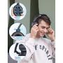 Tribit XFree Go Bluetooth Headphones, Wireless Headphones over Ear with Bluetooth 5.0, HiFi Sound with Deep Bass, USB lightening Fast charge, 24H Playtime, CVC8.0 Noise Cancelling Mics, Black