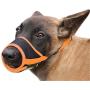 Heele Dog Muzzle Nylon Soft Muzzle Anti-Biting Barking Secure，Mesh Breathable Pets Mouth Cover for Small Medium Large Dogs 4 Colors 4 Sizes