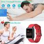 Willful Smart Watch for Android Phones Compatible iPhone Samsung IP68 Swimming Waterproof Smartwatch Sports Watch Fitness Tracker Heart Rate Monitor Digital Watch Smart Watches for Men Women Red