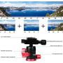 ZOMEi M5 Camera Tripod Lightweight Travel Tripod Monopod 2 in 1 Portable Camera Tripod Stand with 360 Degree Ball Head, Remote Bluetooth and Phone Clip for Cameras, Smartphone