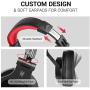 OneOdio A71 Wired Over Ear Headphones, Studio Headphones with SharePort, Professional Monitor Recording & Mixing Foldable Headphones with Stereo Sound for Electric Drum Keyboard Guitar Amp (Red)