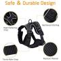 rabbitgoo Cat Harness and Leash for Walking, Escape Proof Soft Adjustable Vest Harnesses for Medium Large Cats, Easy Control Breathable Pet Safety Jacket with Reflective Strips & 1 Metal Leash Ring