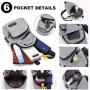 Peicees Travel Gym Bike Sling Bag Shoulder Backpack Daypack w/USB Charging Port