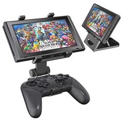 OIVO Switch Pro Controller Clip Mount for Nintendo Switch/Switch Lite, Clip Clamp Holder Mount for Nintendo Switch Pro Controller - Adjustable Stand Included (2 in 1)