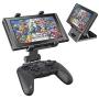 OIVO Switch Pro Controller Clip Mount for Nintendo Switch/Switch Lite, Clip Clamp Holder Mount for Nintendo Switch Pro Controller - Adjustable Stand Included (2 in 1)