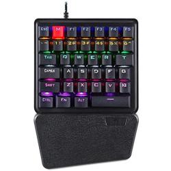 Gaming Keyboard Mechanical One-Handed Mechanical Gaming Keyboard Left-Handed Keypad for Mobile Phone PUBG Gamer Keyboard Gaming (Axis Body : Blue Switch)