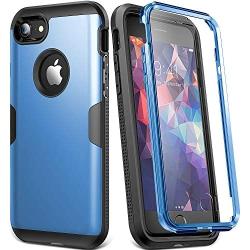 YOUMAKER Case for iPhone 8 & iPhone 7, Full Body Rugged with Built-in Screen Protector Heavy Duty Protection Slim Fit Shockproof Cover for Apple iPhone 8 (2017) 4.7 Inch