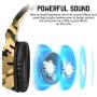 BUTFULAKE Gaming Headset Deep Bass Surround Sound, 3.5mm Headphone with Microphone, Volume/Mic Control, Noise-Canceling, Soft Earmuffs, Compatible Smartphone PC Laptop PS4 by AFUNTA