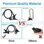 Gooseneck Phone Holder, SLBSTORES Lazy Bracket Holder 360° Swivel for iPhone and Other Smart Phones for Bedroom, Office, Bathroom, Kitchen, Black Gooseneck Phone Holder, SLBSTORES Lazy Bracket Holder 360° Swivel for iPhone and Other Smart Phones for Bedroom, Office, Bathroom, Kitchen, Black