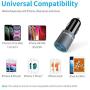 Meagoes USB C Fast Car Charger, Compatible for iPhone 11 Pro Max/11 Pro/11/XS MAX/XS/XR/X/8 Plus/8/iPad Mini 5/Air 3, Dual 18W Power Delivery Ports Adapter with 3.3ft MFi Certified Lightning Cable