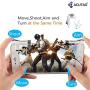 ACUTAS PUBG Shooter Controller Smartphone Mobile Gaming Trigger Fire Button Handle L1R1 (Clear)