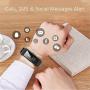 Fitness Tracker TPE Band, Slim Activity Tracker Step Counter with Sleep Monitor,Smart Watch and Message Reminder