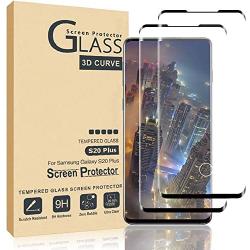 Comfort Valley Galaxy S20 Plus Screen Protector,Full Coverage Tempered Glass[2 Pack][3D Curved] [Anti-Scratch][High Definition] Tempered Glass Screen Protector Suitable For Galaxy S20 Plus(NOT S20)