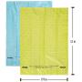 Precious Tails Poop Bags for Dogs, Biodegradable, Unscented, Dog Waste Bags, Blue and Green Bone Style Bags