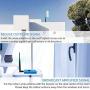 UNITONA Home Cell Phone Signal Booster Band 4 Band 5 3G 4G LTE Cell Signal Repeater 850MHz 1700/2100MHz Voice and Internet Signal Booster for AT&T Verizon T-Mobile