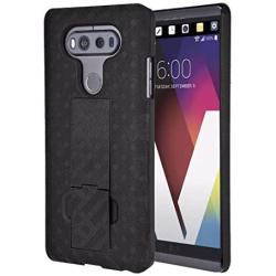 Rome Tech LG V20 Case, Protective Slim Cell Phone Case with Kickstand Clip Holster for LG V20 - Black