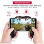 CEUTA Mobile Game Controller with L1R1 L2R2 Triggers, PUBG Mobile Controller 6 Fingers Operation, Joystick Remote Grip Shooting Aim Keys for 4.7-6.5" iPhone Android iOS Cellphone Gamepad Accessories