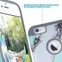 ULAK iPhone 6S Case,iPhone 6 Case, Slim Fit Dual Layer Soft Silicone & Hard Back Cover Bumper Protective Shock-Absorption & Skid-Proof Anti-Scratch Hybrid Case, Artistic/Mint Green Marble
