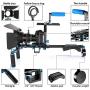 Neewer Film Movie Video Making System Kit for Canon Nikon Sony and Other DSLR Cameras Video Camcorders, includes: C-shaped Bracket,Handle Grip,15mm Rod,Matte Box,Follow Focus,Shoulder Rig (Blue+Black)