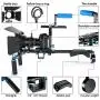 Neewer Film Movie Video Making System Kit for Canon Nikon Sony and Other DSLR Cameras Video Camcorders, includes: C-shaped Bracket,Handle Grip,15mm Rod,Matte Box,Follow Focus,Shoulder Rig (Blue+Black)