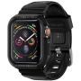 Spigen Rugged Armor Pro Designed for Apple Watch Case with Band for 44mm Series 5 / Series 4 - Black