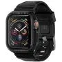 Spigen Rugged Armor Pro Designed for Apple Watch Case with Band for 44mm Series 5 / Series 4 - Black