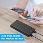 Portable Charger Power Bank 25800mAh [2019 Newest] Ultra High Capacity Phone Charger with Color LED Indicator, 2 USB Output Lighter Weight External Battery Pack for Smart Phone Android Tablet and More