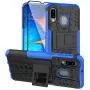 ComoUSA Designed for Galaxy A10e Case with 9H Tempered Full Glass Screen Protector, Shockproof Slim Protective with Kickstand Hard Phone Cover for Samsung Galaxy A10e Phone (Blue) ComoUSA Designed for Galaxy A10e Case with 9H Tempered Full Glass Screen Protector, Shockproof Slim Protective with Kickstand Hard Phone Cover for Samsung Galaxy A10e Phone (Blue)