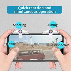 YaLiu Fully Transparent Mobile Game Triggers, Phone Gaming Controller Without Screen Blocking for PUBG/Knives Out/Rules of Servival