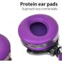 COWIN E7 Active Noise Cancelling Bluetooth Headphones with Microphone Deep Bass Wireless Headphones Over Ear, Comfortable Protein Earpads, 30H Playtime for Travel Work TV Computer Phone - Purple