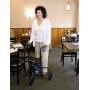 Carex 3 Wheel Walker for Seniors, Foldable, Rollator Walker with Three Wheels, Height Adjustable Handles