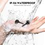 AHUTORU Bluetooth 5.0 Wireless Earbuds with Charging Case TWS Stereo Headphones in Ear Built in Mic Headset Premium Sound with Deep Bass for Android/iPhone (New Black)