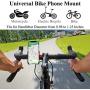 GOEXM Bike & Motorcycle Phone Mount, Aluminum Alloy Bicycle Cell Phone Holder Adjustable 360° Rotatable Universal Bike Handlebar Phone GPS Mount Fits for Most of Smartphones