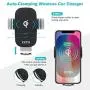 Wireless Car Charger, 10W Auto-Clamping Qi Fast Charging Car Mount Dashboard Air Vent Phone Holder for iPhone SE/11/11 Pro/11 Pro Max/XS Max/Xs MAX/XS/XR/X/8/8+, Samsung S10/S10+/S9/S9+/S8/S8+ Wireless Car Charger, 10W Auto-Clamping Qi Fast Charging Car Mount Dashboard Air Vent Phone Holder for iPhone SE/11/11 Pro/11 Pro Max/XS Max/Xs MAX/XS/XR/X/8/8+, Samsung S10/S10+/S9/S9+/S8/S8+