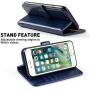 MONASAY iPhone 7 Wallet Case/iPhone 8 Wallet Case/iPhone SE 2020 Case,4.7-inch, [Glass Screen Protector Included] Flip Folio Leather Cell Phone Cover with Credit Card Holder for Apple iPhone 7/8/SE2