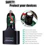 USB Car Charger 4 Port Fast Chargers 3.0 Multi Sockets 2.4 Amp for iPhone Samsung